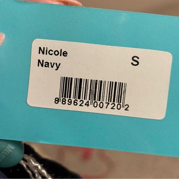 NWT MELISSA ODABASH Nicole Cover-Up Swim Beach Dress Navy Crochet Size Small - Picture 11 of 12